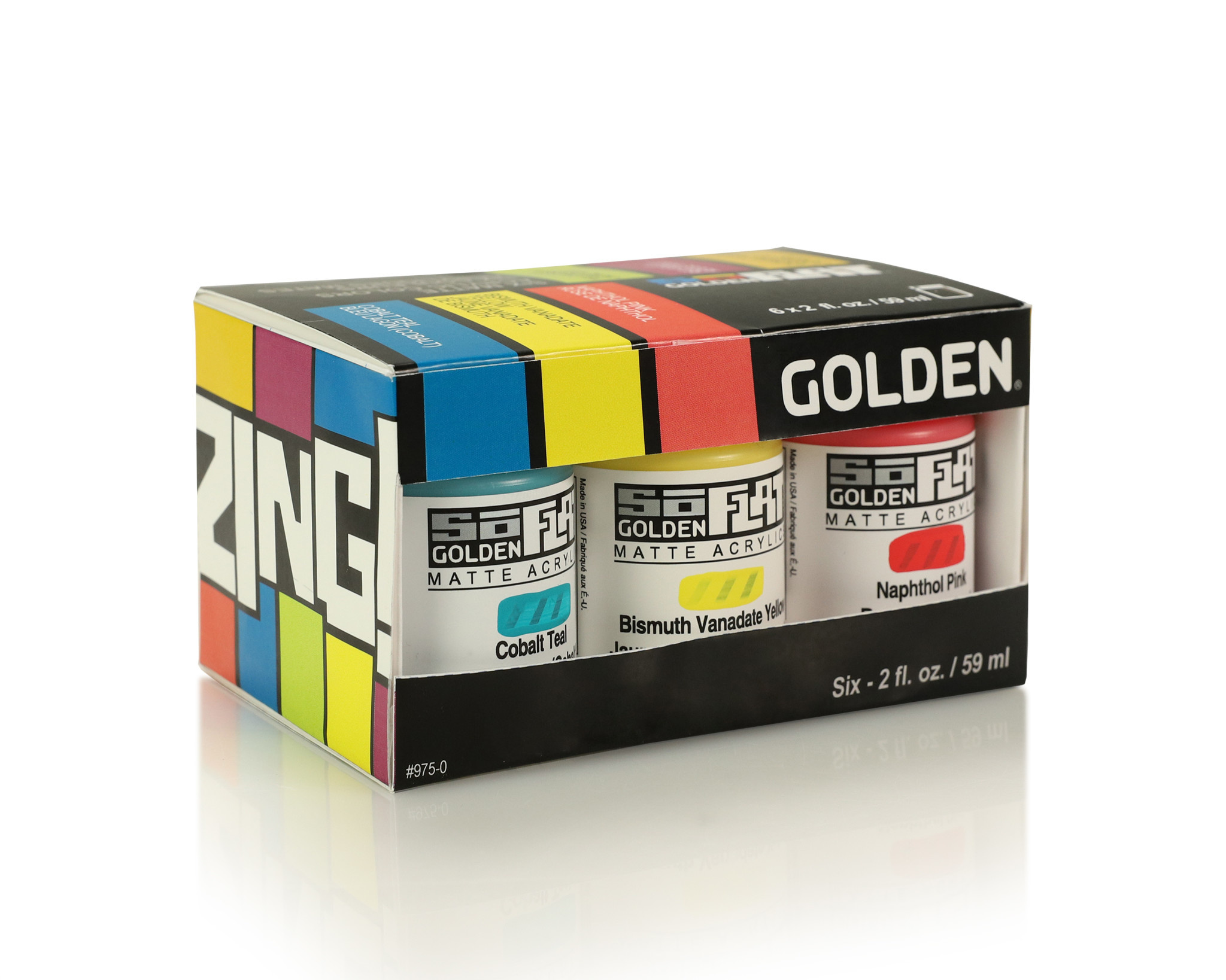 Golden SoFlat Zing Color Set of 6 - The Art Store/Commercial Art Supply