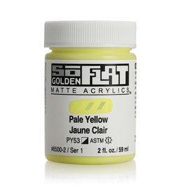 Golden Golden SoFlat Acrylic Paint, Pale Yellow 2oz