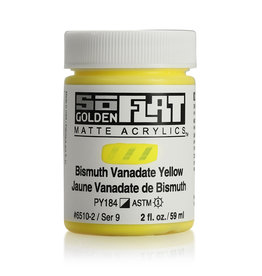 Golden Golden SoFlat Acrylic Paint, Bismuth Vanadate Yellow 2oz
