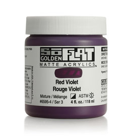 Golden Golden SoFlat Acrylic Paint, Red Violet 4oz