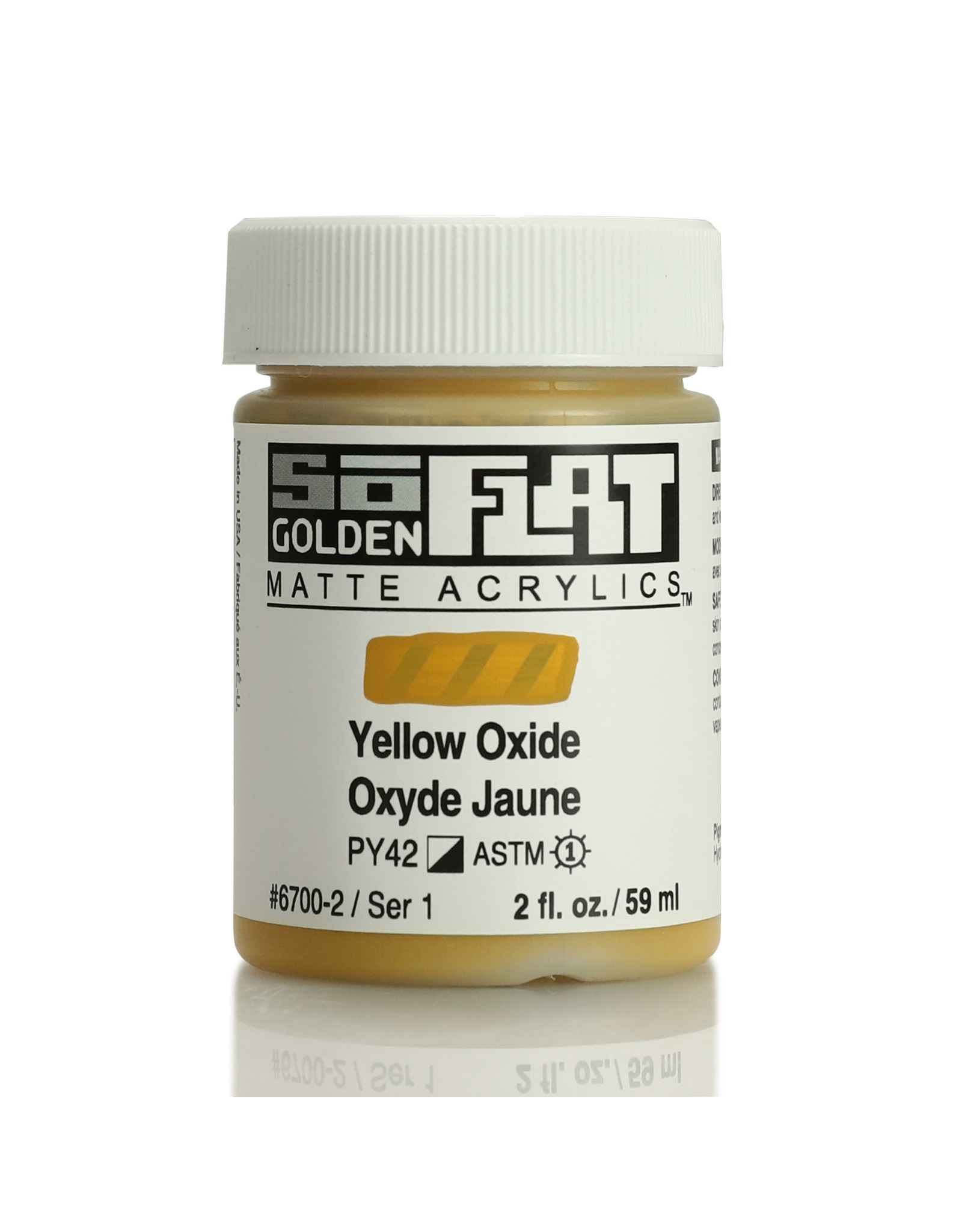 Golden Golden SoFlat Acrylic Paint, Yellow Oxide 2oz