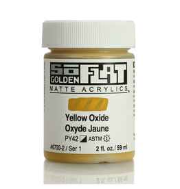 Golden Golden SoFlat Acrylic Paint, Yellow Oxide 2oz