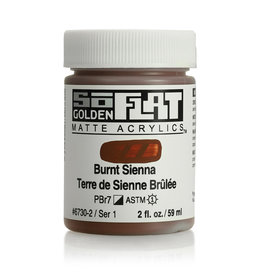 Golden Golden SoFlat Acrylic Paint, Burnt Sienna 2oz