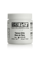 Golden Golden SoFlat Acrylic Paint, Titanium White 4oz