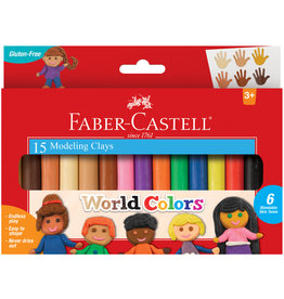 FABER-CASTELL Faber-Castell World Colors Modeling Clay, Set of 15