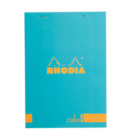 Rhodia Rhodia ColoR Pad, Lined 70 sheets, 6 x 8 1/4, Turquoise Cover