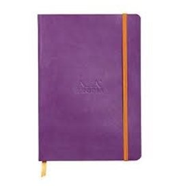 Rhodia Rhodia Rhodiarama SoftCover Notebook, 72 Lined Sheets, 4 x 5 1/2, Purple Cover