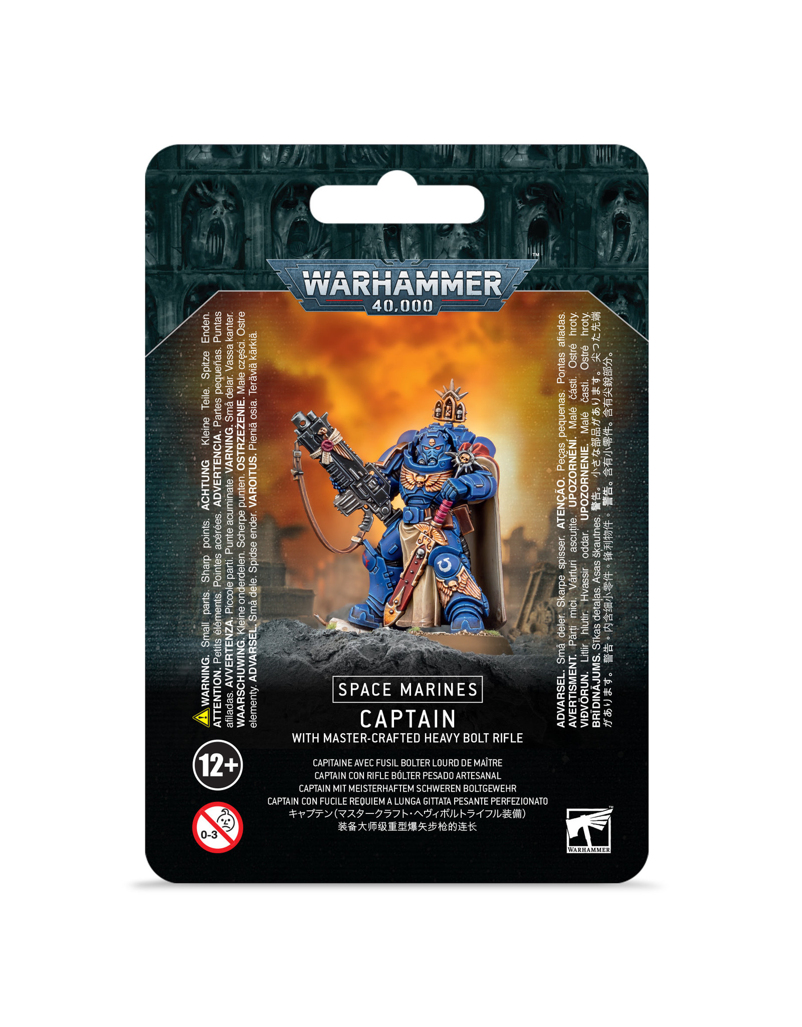 Games Workshop Space Marines Captain in Gravis Armour with Master-crafted Heavy Bolt Rifle