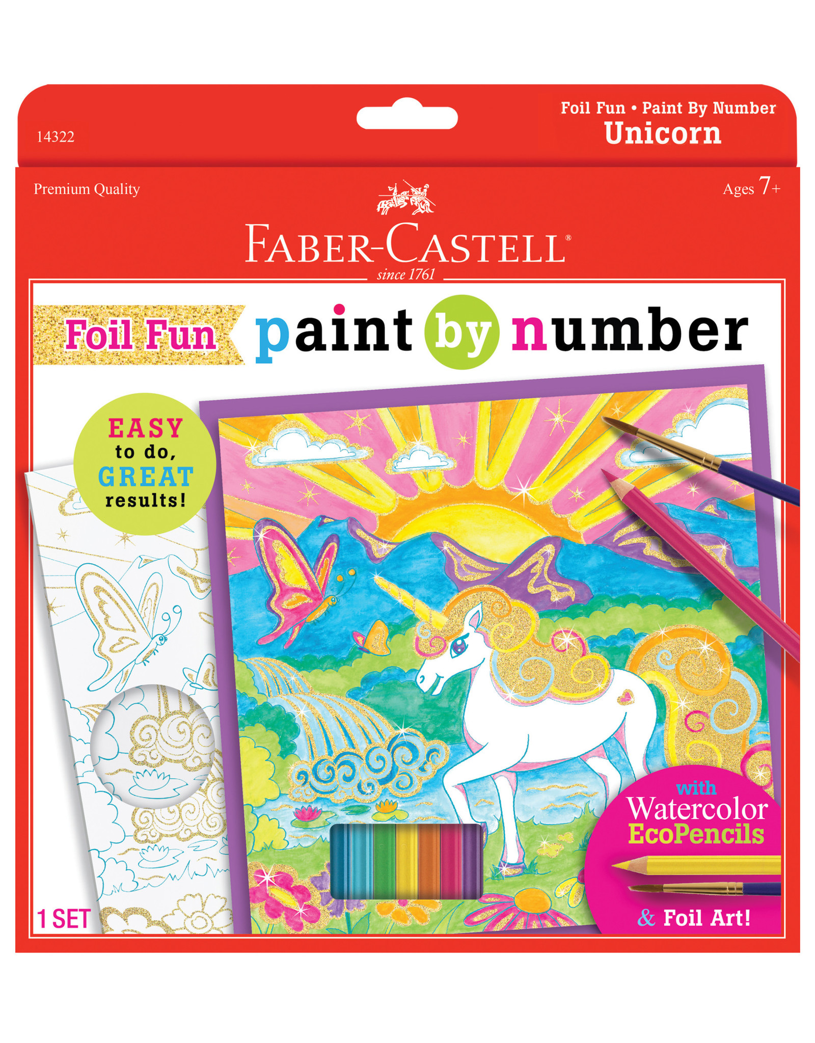 FABER-CASTELL Faber-Castell Paint by Number, Unicorn Foil Fun