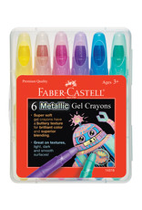 FABER-CASTELL Faber-Castell Metallic Gel Crayons, Set of 6