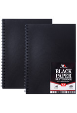 W.A. Portman WA Portman 2pk A4 Black Paper Sketchbook