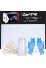 W.A. Portman WA Portman Pour Painting Supplies – 19-pc All-in-One Pouring Paint Kit for Acrylic Pour, Resin Art & Epoxy Craft Projects