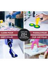 W.A. Portman WA Portman Pour Painting Supplies – 19-pc All-in-One Pouring Paint Kit for Acrylic Pour, Resin Art & Epoxy Craft Projects