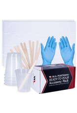 W.A. Portman WA Portman Pour Painting Supplies – 19-pc All-in-One Pouring Paint Kit for Acrylic Pour, Resin Art & Epoxy Craft Projects