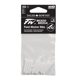 Daler-Rowney DALER FW Paint Marker Nib Small, Round, 103 12-Pack