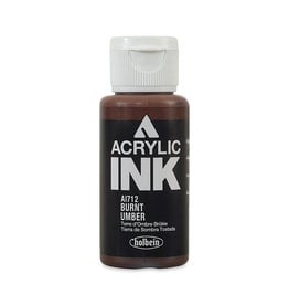 CLEARANCE Holbein Acrylic Ink, Burnt Umber, 30ml