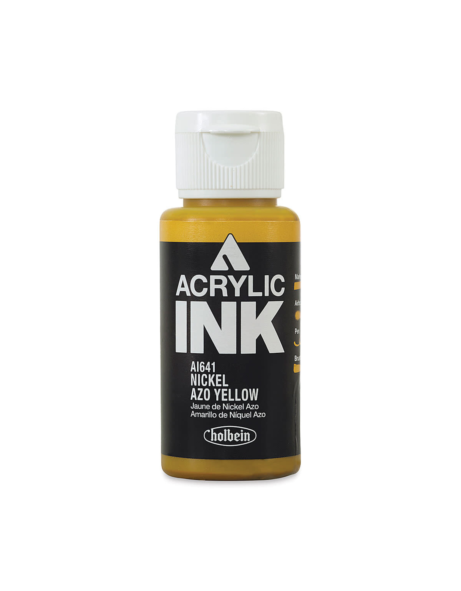 CLEARANCE Holbein Acrylic Ink, Nickel Azo Yellow, 30ml