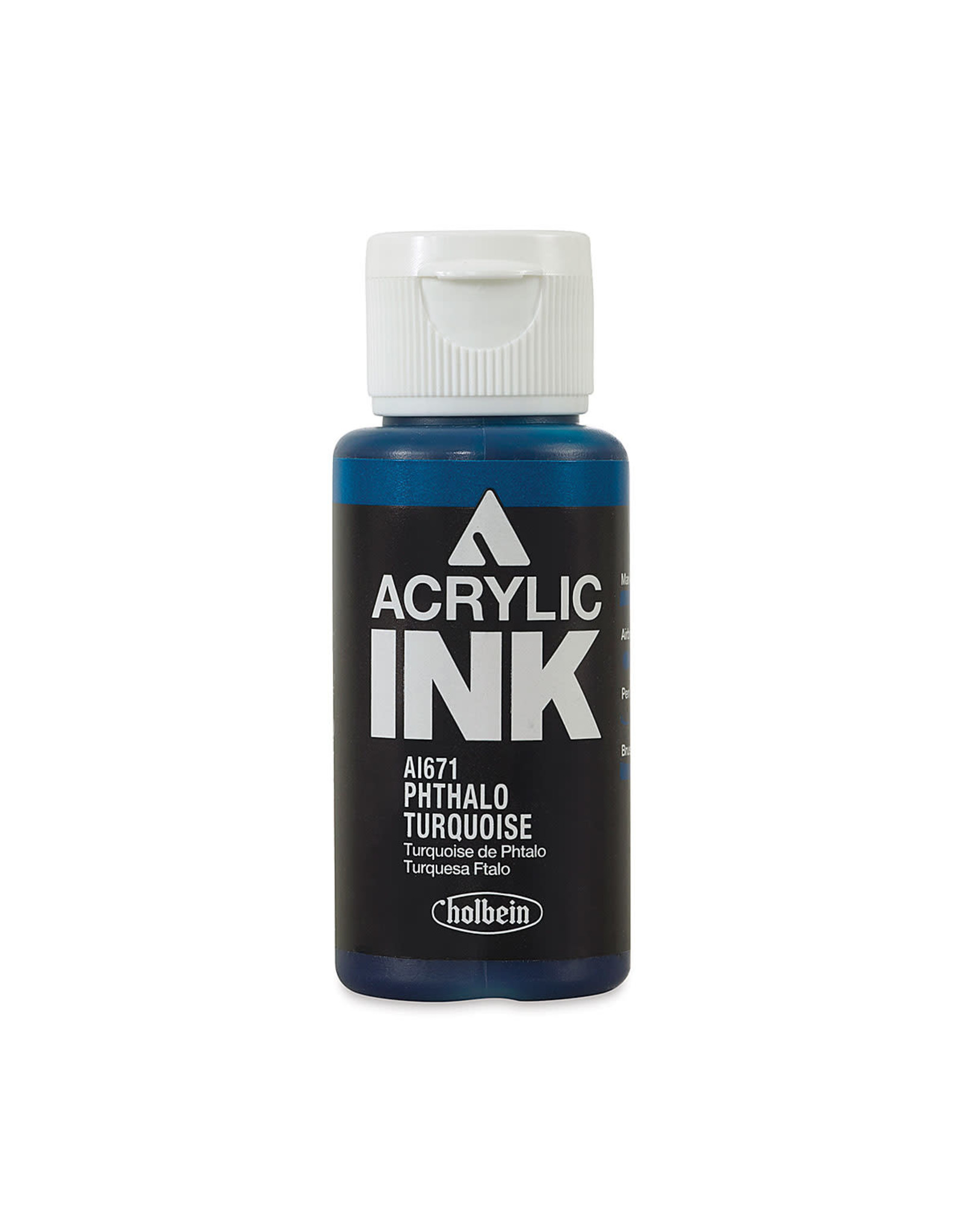 CLEARANCE Holbein Acrylic Ink, Phthalo Turquoise, 30ml