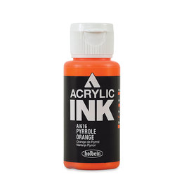 CLEARANCE Holbein Acrylic Ink, Pyrrole Orange, 30ml