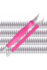W.A. Portman WA Portman 2-Piece Pink Craft Knife Set – Hobby Knife Set with Comfort Grip & 100 #11 Craft Blades W.A. Portman WA Portman 2-Piece Pink Craft Knife Set – Hobby Knife Set with Comfort Grip & 100 #11 Craft Blades
