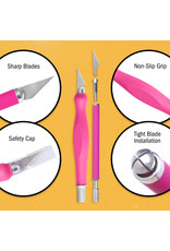 W.A. Portman WA Portman 2-Piece Pink Craft Knife Set – Hobby Knife Set with Comfort Grip & 100 #11 Craft Blades W.A. Portman WA Portman 2-Piece Pink Craft Knife Set – Hobby Knife Set with Comfort Grip & 100 #11 Craft Blades