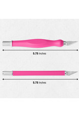 W.A. Portman WA Portman 2-Piece Pink Craft Knife Set – Hobby Knife Set with Comfort Grip & 100 #11 Craft Blades W.A. Portman WA Portman 2-Piece Pink Craft Knife Set – Hobby Knife Set with Comfort Grip & 100 #11 Craft Blades