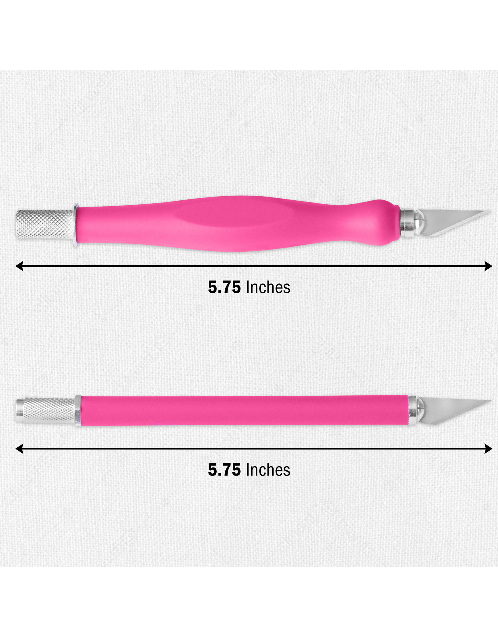 W.A. Portman WA Portman 2-Piece Pink Craft Knife Set – Hobby Knife Set with Comfort Grip & 100 #11 Craft Blades