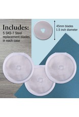 W.A. Portman WA Portman 15pc Rotary Cutter Blades 45mm – SKS-7 Steel Rotary Blades 45mm Refill for Fabric Cutting, Quilting and Sewing W.A. Portman WA Portman 15pc Rotary Cutter Blades 45mm – SKS-7 Steel Rotary Blades 45mm Refill for Fabric Cutting, Quilting and Sewing