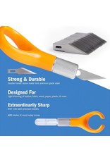 W.A. Portman WA Portman Finger Knife Set - Ergonomic Precision Craft Knife with 100 #11 Replacement Steel Precision Finger Blades