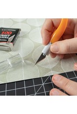 W.A. Portman WA Portman Finger Knife Set - Ergonomic Precision Craft Knife with 100 #11 Replacement Steel Precision Finger Blades