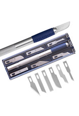 W.A. Portman WA Portman 7pc Hobby Knife Set - 1pc High-Grade Precision Knife with 6 Assorted Carbon Steel Hobby Blades W.A. Portman WA Portman 7pc Hobby Knife Set - 1pc High-Grade Precision Knife with 6 Assorted Carbon Steel Hobby Blades
