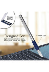 W.A. Portman WA Portman 7pc Hobby Knife Set - 1pc High-Grade Precision Knife with 6 Assorted Carbon Steel Hobby Blades W.A. Portman WA Portman 7pc Hobby Knife Set - 1pc High-Grade Precision Knife with 6 Assorted Carbon Steel Hobby Blades