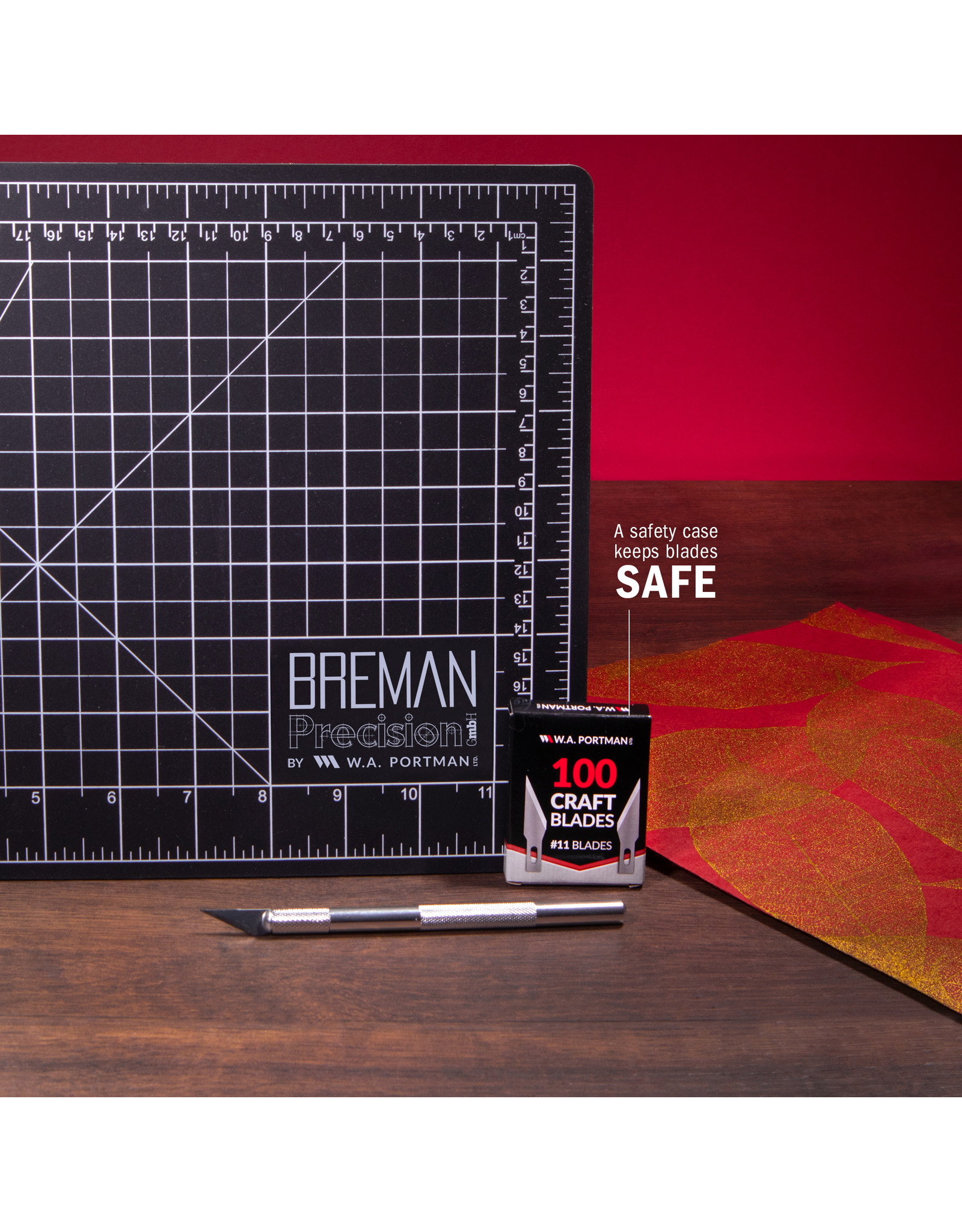 W.A. Portman WA Portman #11 Hobby Knife Blades – 100pc High-Grade SK5 Carbon Steel, Ultra-Sharp Craft Blades for Precision Cutting