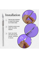 W.A. Portman WA Portman Hobby Knife Set - 2pc High-Grade Craft Knife Set with #11 50pc Extra Premium Steel Hobby Blades W.A. Portman WA Portman Hobby Knife Set - 2pc High-Grade Craft Knife Set with #11 50pc Extra Premium Steel Hobby Blades