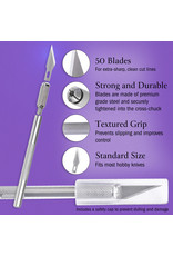 W.A. Portman WA Portman Hobby Knife Set - 2pc High-Grade Craft Knife Set with #11 50pc Extra Premium Steel Hobby Blades W.A. Portman WA Portman Hobby Knife Set - 2pc High-Grade Craft Knife Set with #11 50pc Extra Premium Steel Hobby Blades