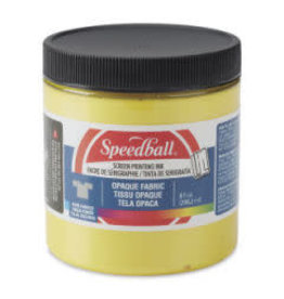 CLEARANCE Speedball Opaque Fabric Screen Printing Ink, Citrine, 8 oz
