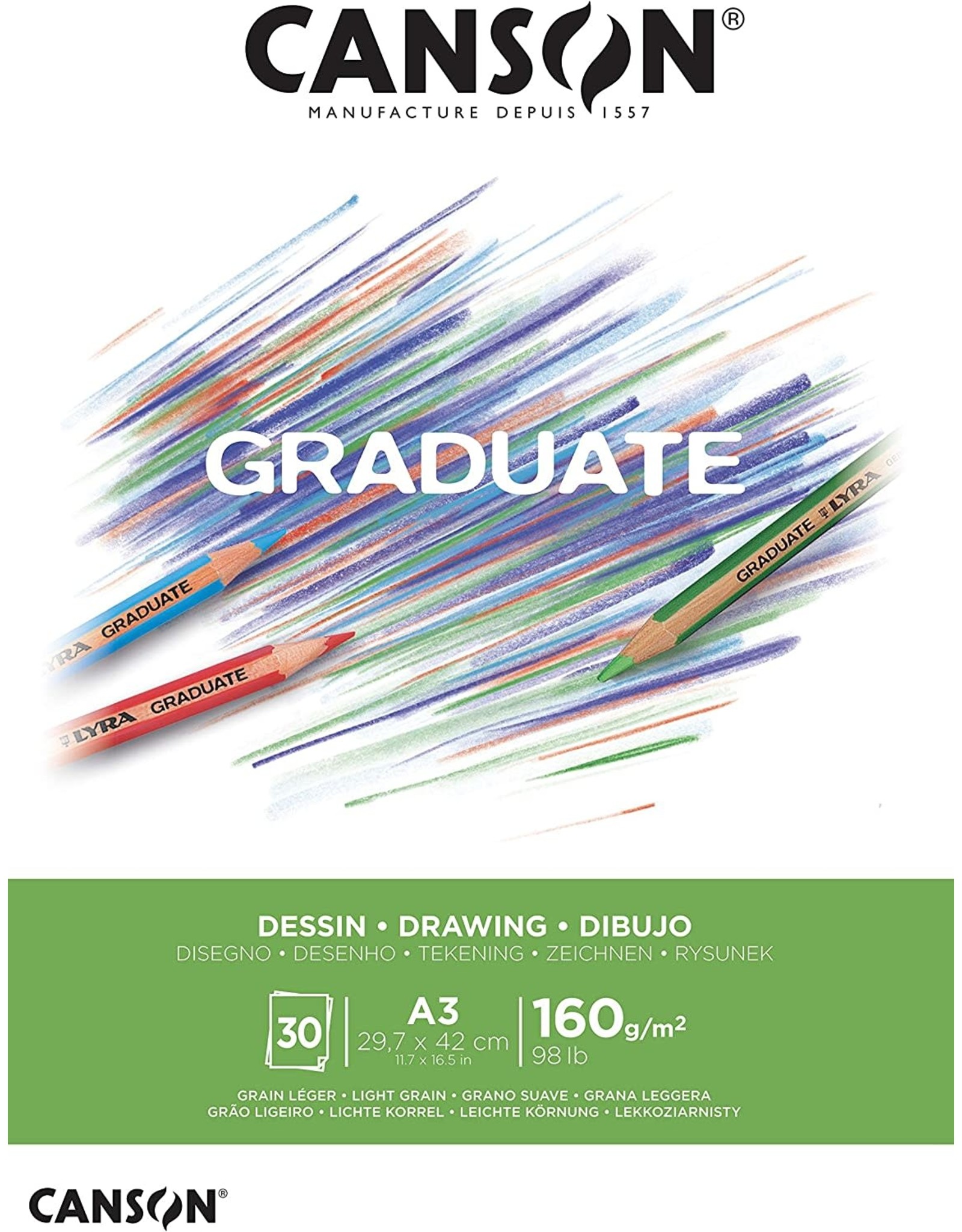 Canson Canson Graduate Drawing Pad, 9” x 12”