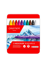 Caran d'Ache Caran D'Ache Classic Neocolor II Water-Soluble Pastels, 10 Colors