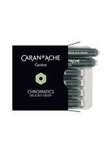 Caran d'Ache Caran D'Ache Chromatic Ink Cartridge, Delicate Green 6pk