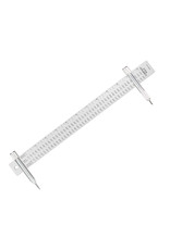 ALUMICOLOR Alumicolor 12” Compass Ruler, Silver
