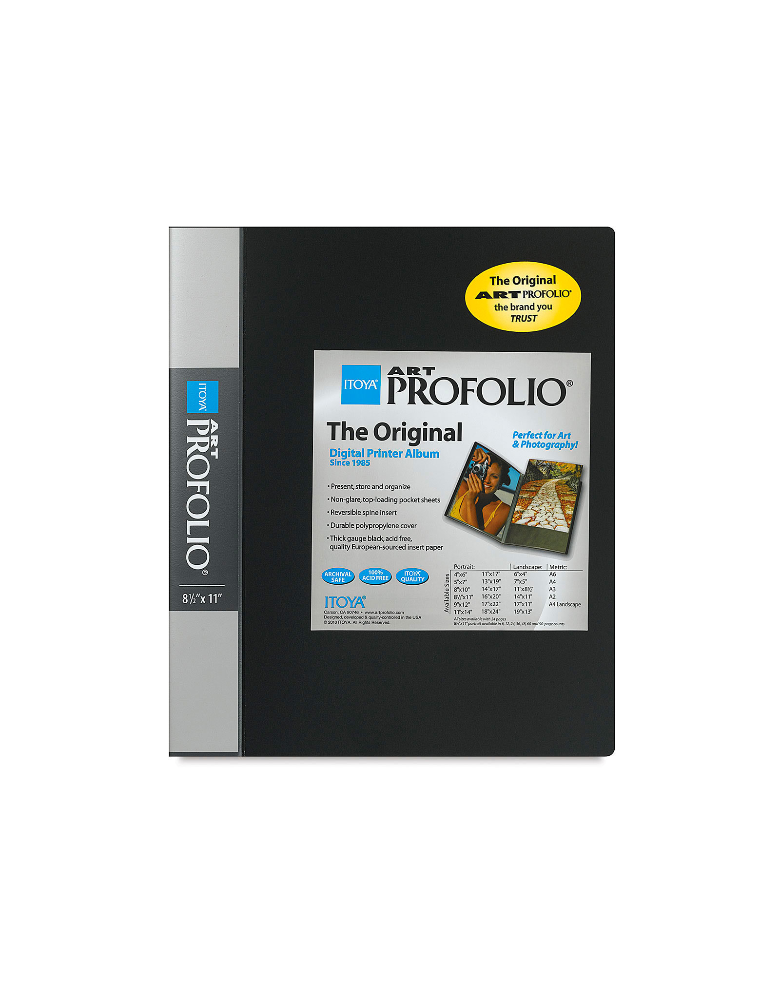 Itoya Original Art ProFolio 8.5x11 Black Art Qatar