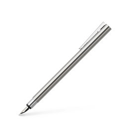 FABER-CASTELL Faber-Castell Fountain Pen, EF Stainless Steel Polished NEO Slim