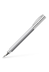 FABER-CASTELL Ambition Fountain Pen, Stainless Steel (M)