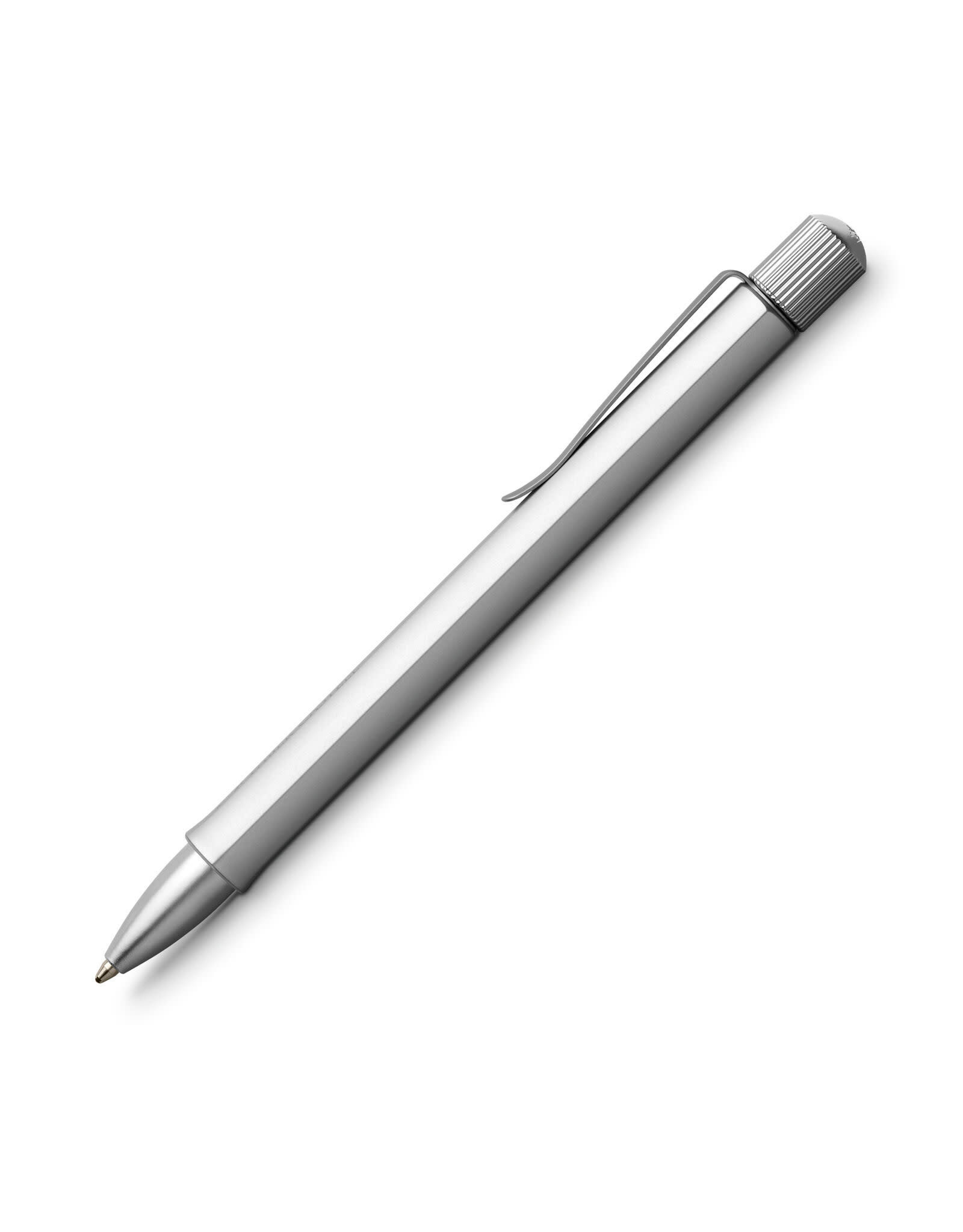 CLEARANCE Faber-Castell Hexo Ballpoint Pen, Silver (B)