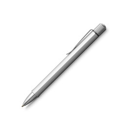 CLEARANCE Faber-Castell Hexo Ballpoint Pen, Silver (B)