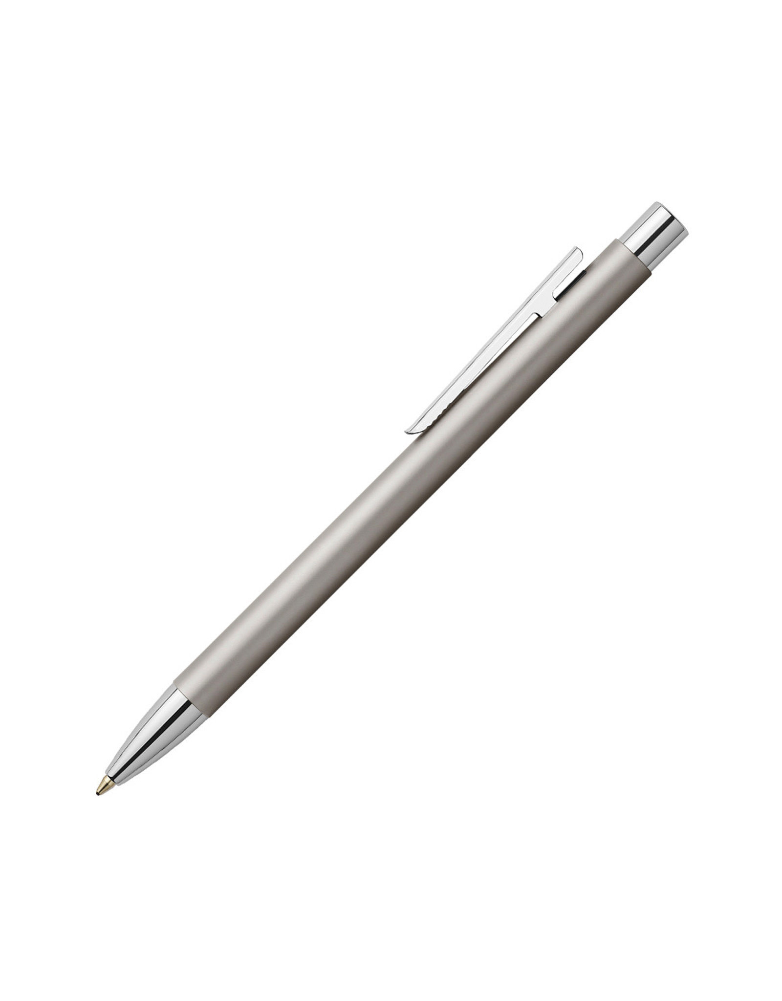 FABER-CASTELL NEO Slim Ballpoint Pen, Matte Stainless Steel (M)
