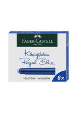 FABER-CASTELL Faber-Castell Ink Refills, Royal Blue, Set of 6