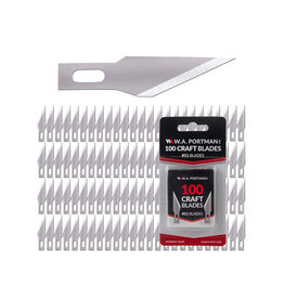 W.A. Portman WA Portman #11 Hobby Knife Blades – 100pc High-Grade SK5 Carbon Steel, Ultra-Sharp Craft Blades for Precision Cutting