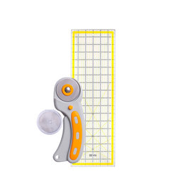 Rotary Cutter Kit with Cutting Mat Patchwork Ruler Carving Scissors