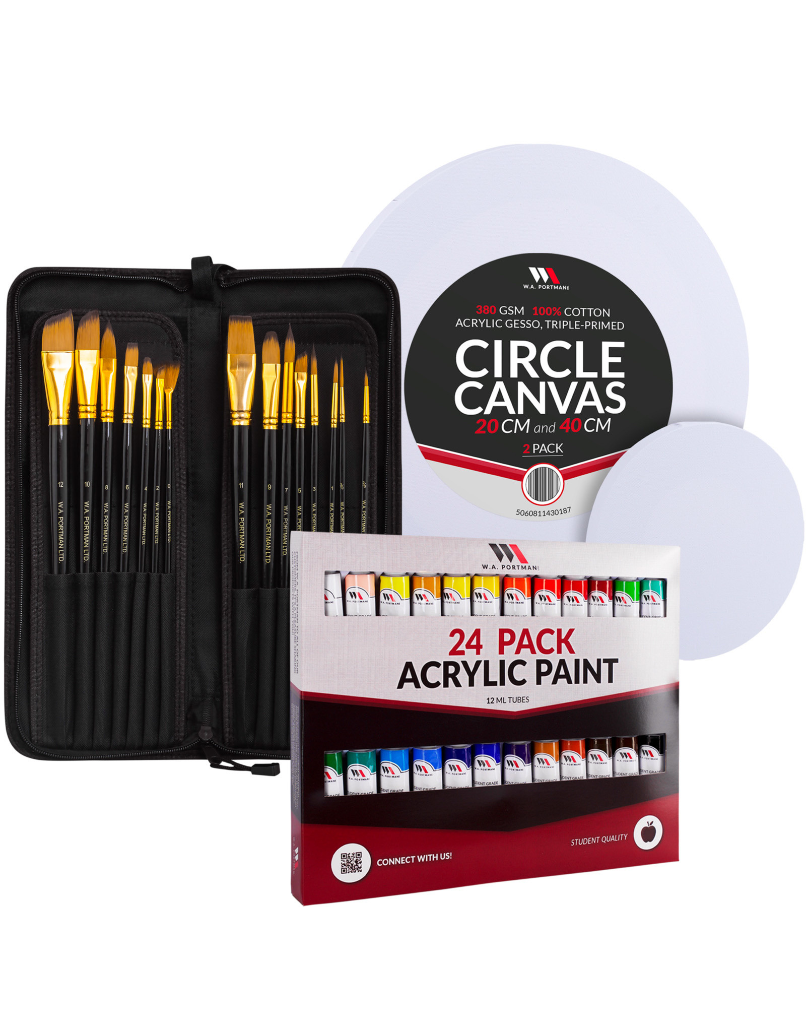 WA Portman Circle Canvas Painting Kit - The Art Store/Commercial